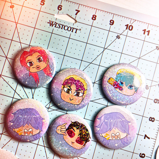 KPOP DEMON HUNTERS BUTTONS.