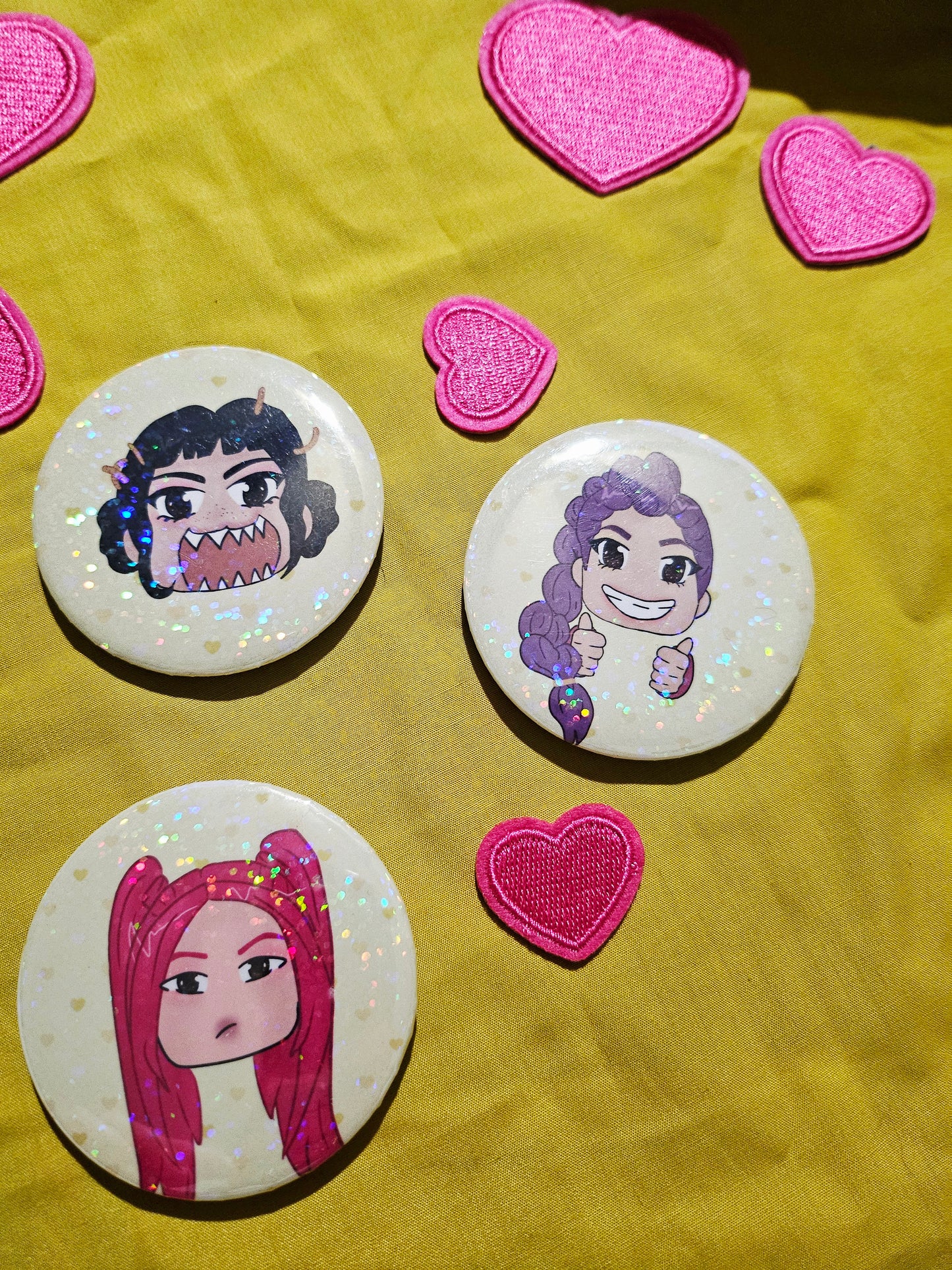 KPOP DEMON HUNTERS BUTTONS.